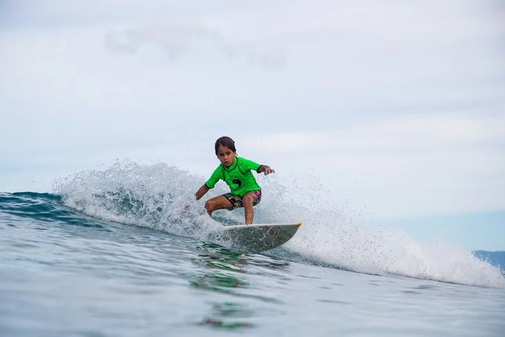 kid Surfing